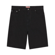 Kenzo Himawari Denim Shorts Rinse Black Denim