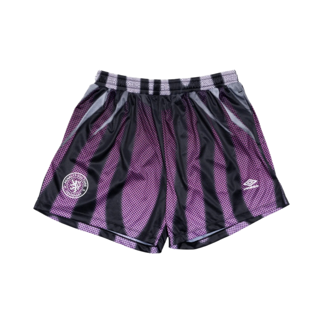 UBMW087FA57 Umbro x Slam Jam Football Kit Shorts Black Purple