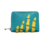 Kapital Thumbs Up Bone Hand Zip Mini Wallet Saxophone