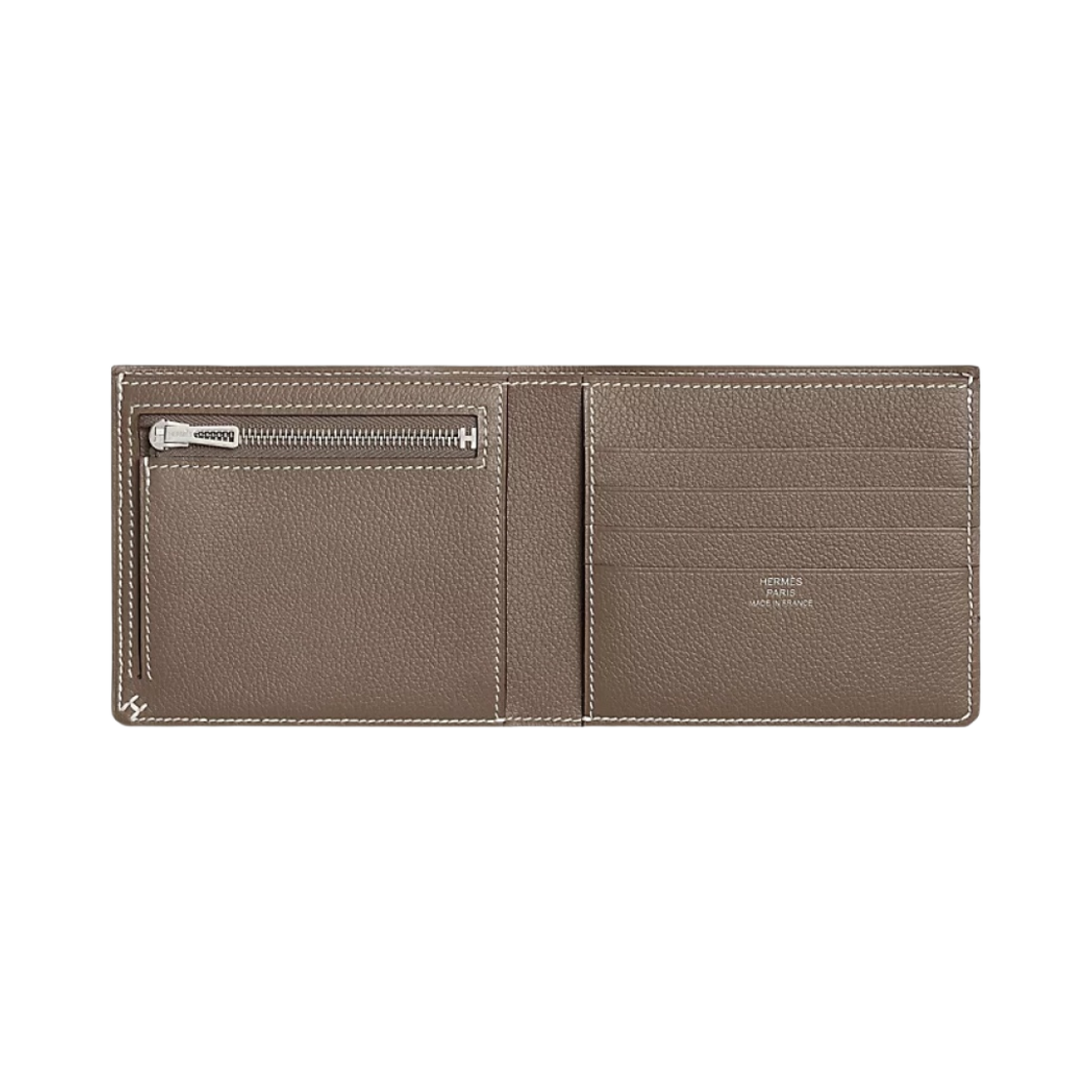 에르메스 H 셀리에 컴팩트 지갑 에버컬러 & 에뚜쁘(Hermes H Sellier Compact Wallet Evercolor & Etoupe) - 2