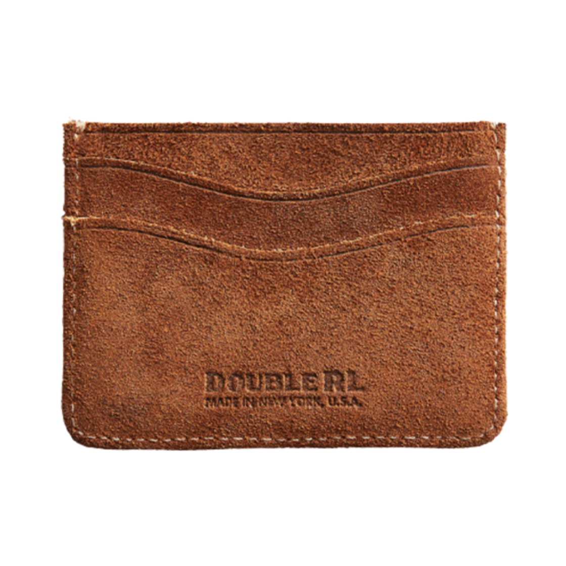 더블알엘 러프아웃 스웨이드 카드 홀더 라이트 자바(Double RL Roughout Suede Card Holder Light Java)