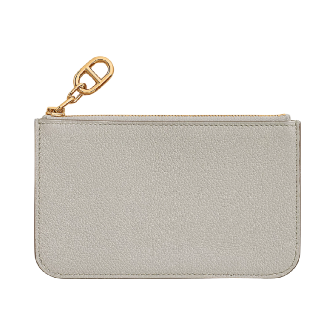 H086311CC8L Hermes Zipengo Chaine D'Ancre Card Holder Evercolor & Yellow Gold Beton