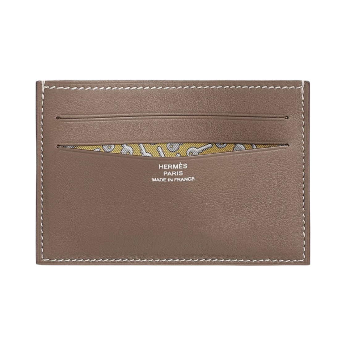 에르메스 시티즌 트윌 카드 홀더 스위프트 & 실크 클로셰 에뚜쁘 썬(Hermes Citizen Twill Card Holder Swift & Silk Clochette Etoupe Sun)