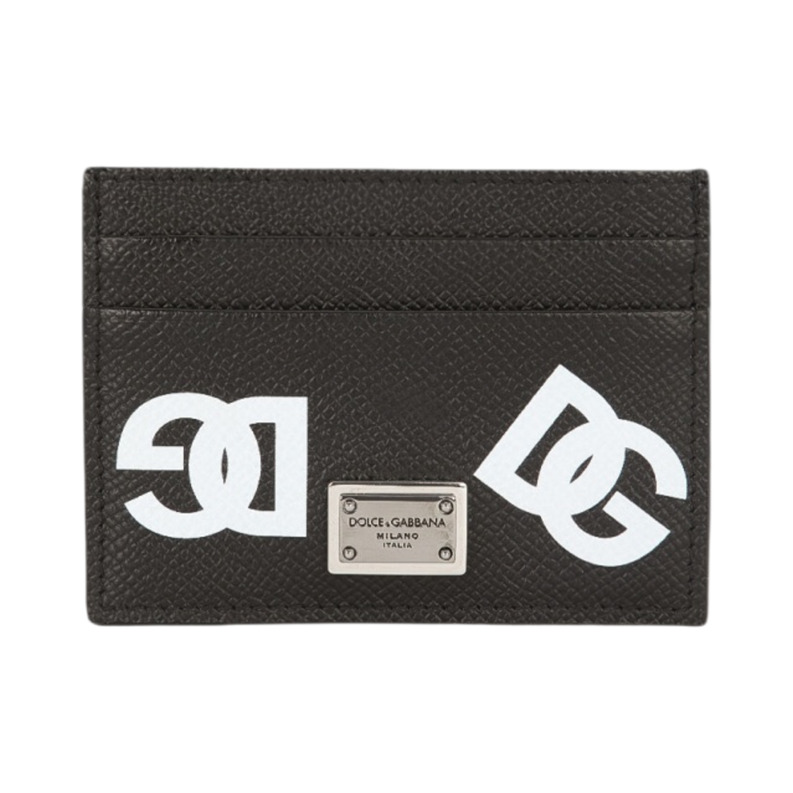 BP0330-AG256-HNVAA Dolce & Gabbana Calfskin Card Holder with All-Over DG Print Multicolor