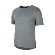 Nike Dri-Fit Miler Short Sleeve Top Smoke Grey - Asia