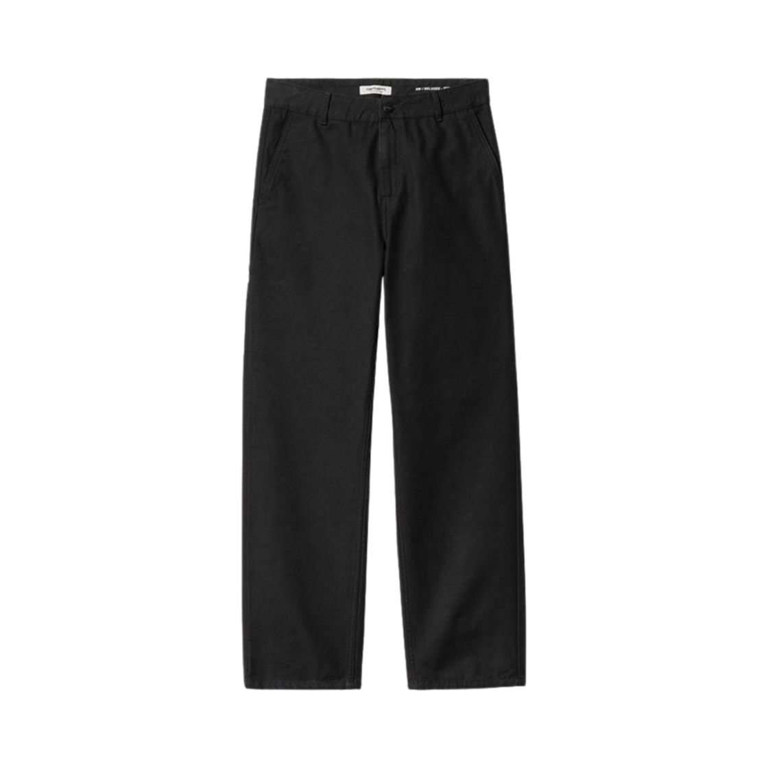 (W) 칼하트 WIP 허버드 캔버스 피어스 팬츠 스트레이트 블랙((W) Carhartt WIP Hubbard Canvas Pierce Pants Straight Black) - 2