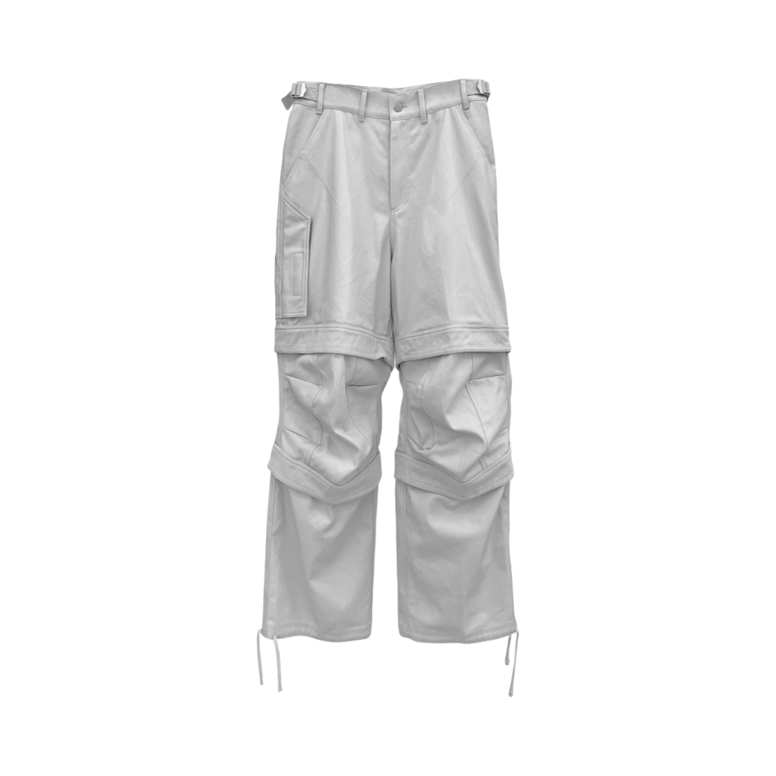 - Farfromwhat Far Layered Work Pants White