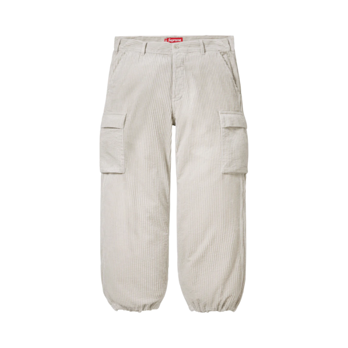 슈프림 와이드 웨일 코듀로이 카고 팬츠 스톤 - 24FW