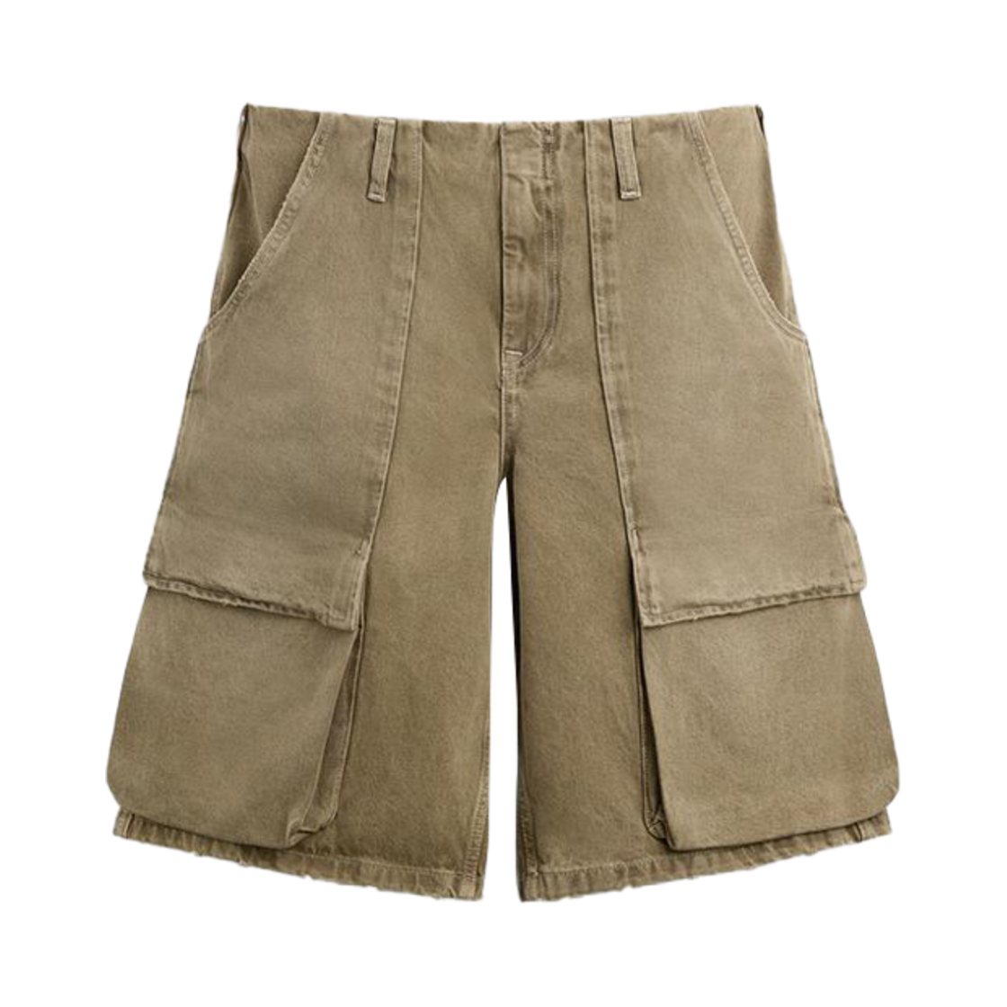 자라 카고 데님 버뮤다 쇼츠 토바코(Zara Cargo Denim Bermuda Shorts Tobacco) - 1