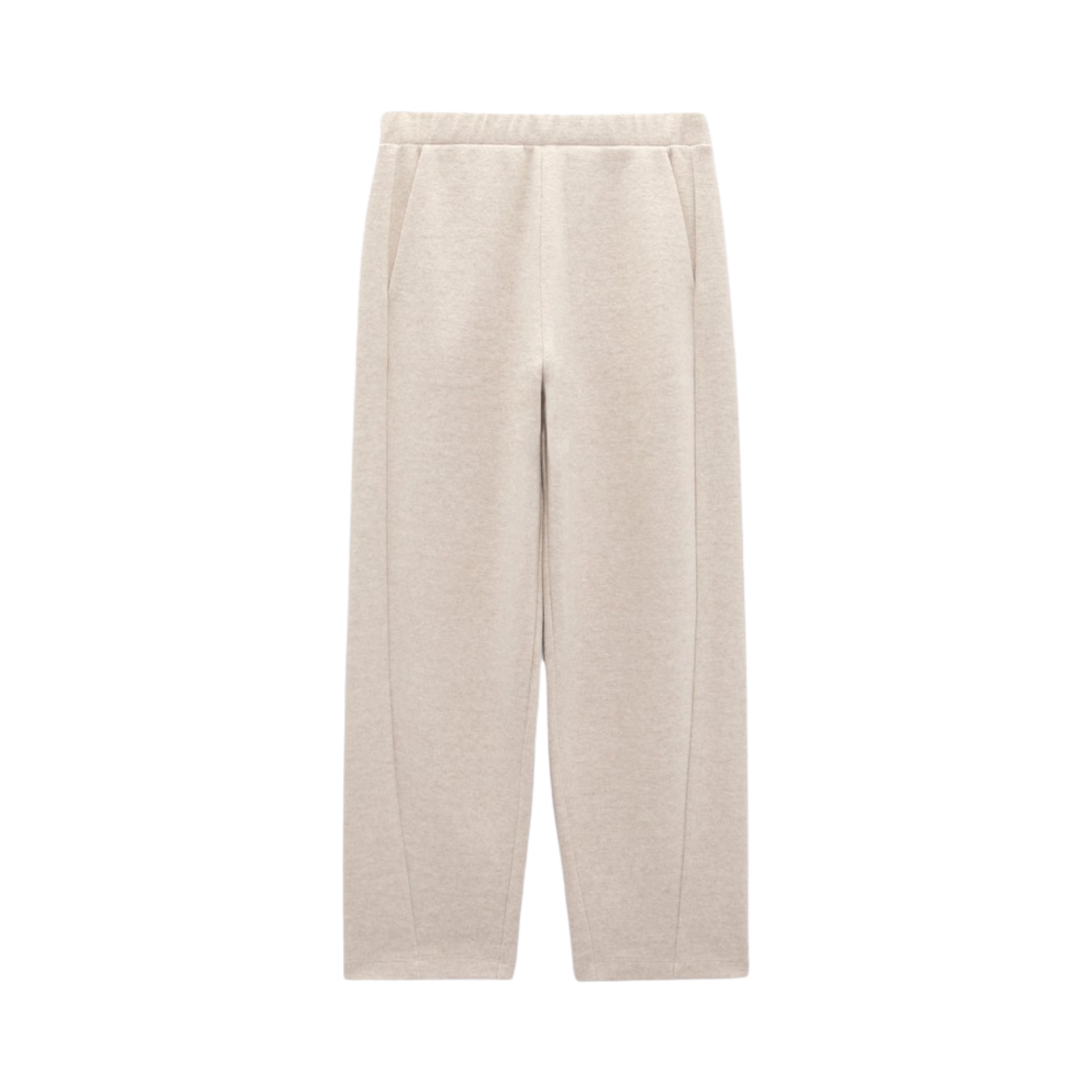(W) 자라 소프트 벌룬 트라우저 베이지 말((W) Zara Soft Balloon Trousers Beige Marl) - 1