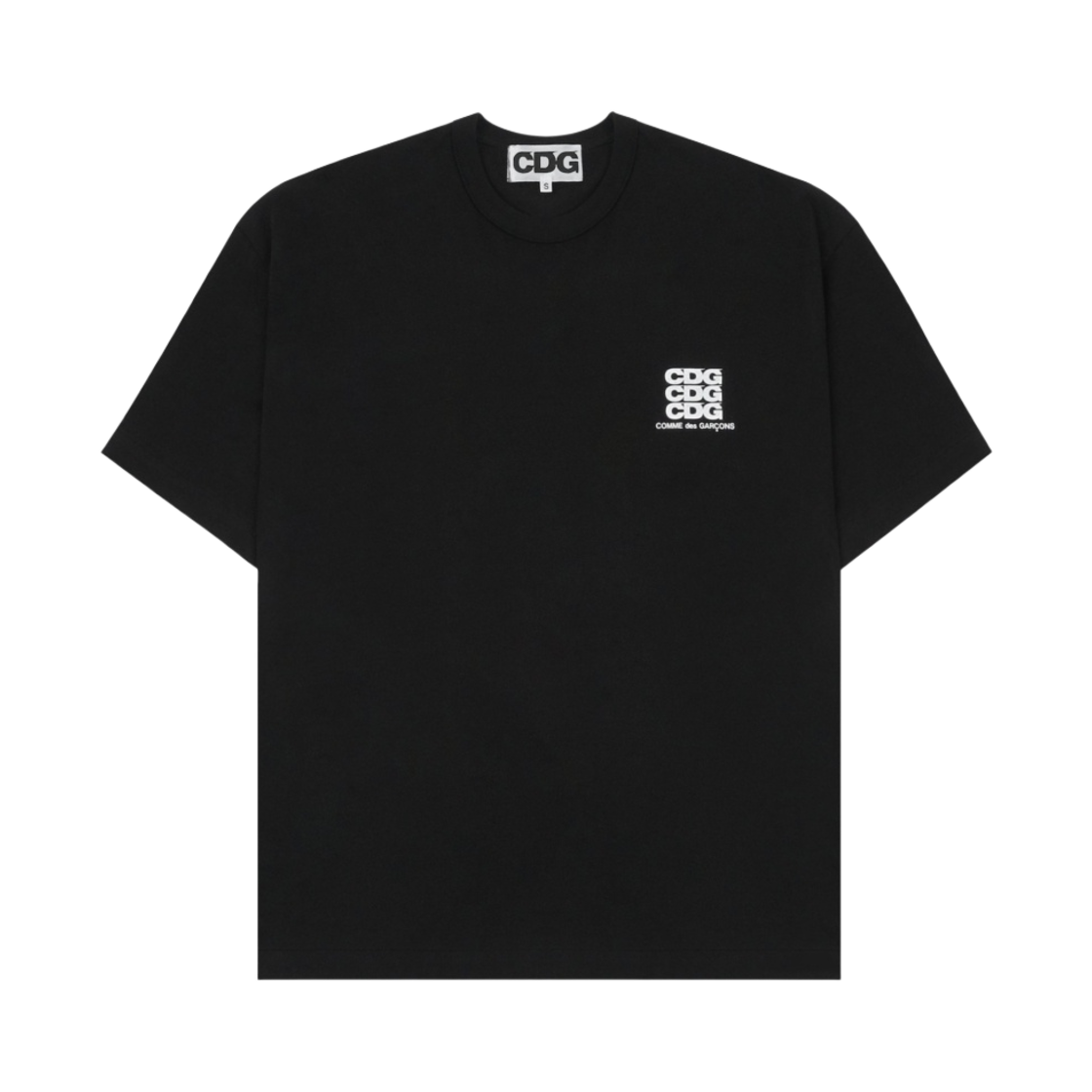 CDG 오버사이즈 티셔츠1 블랙(CDG Oversized T-Shirt1 Black)