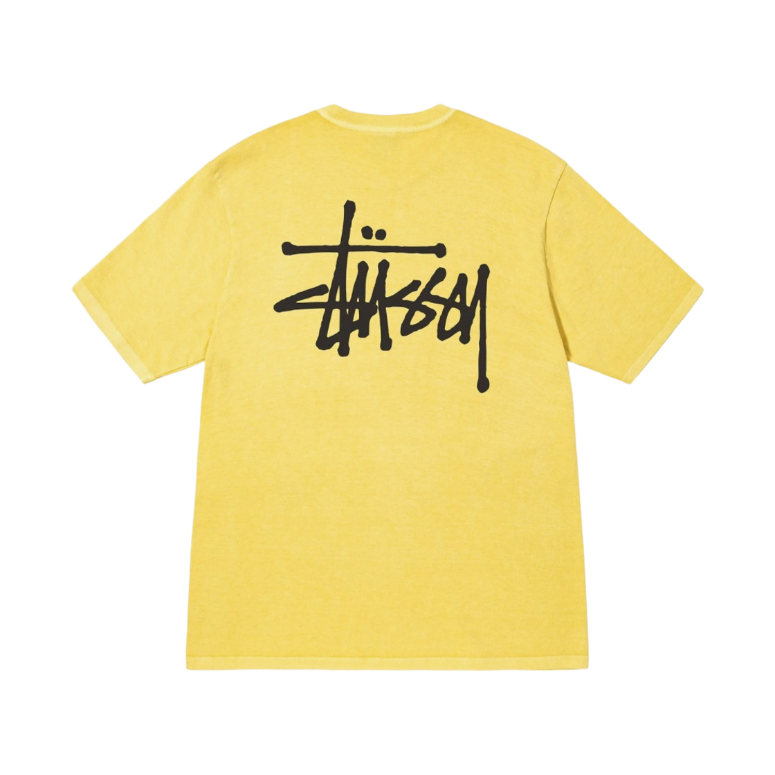 스투시 베이직 스투시 피그먼트 다이드 티셔츠 버터 2022(Stussy Basic Stussy Pigment Dyed T-Shirt Butter 2022) - 1