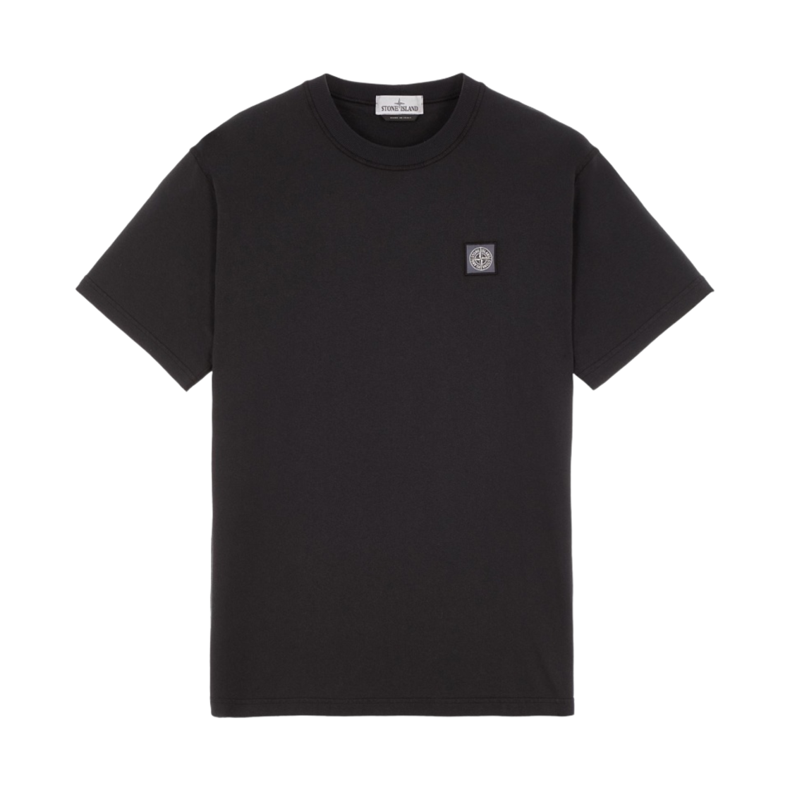 스톤 아일랜드 23742 패치 로고 티셔츠 블랙 - 22FW(Stone Island 23742 Patch Logo T-Shirt Black - 22FW) - 1