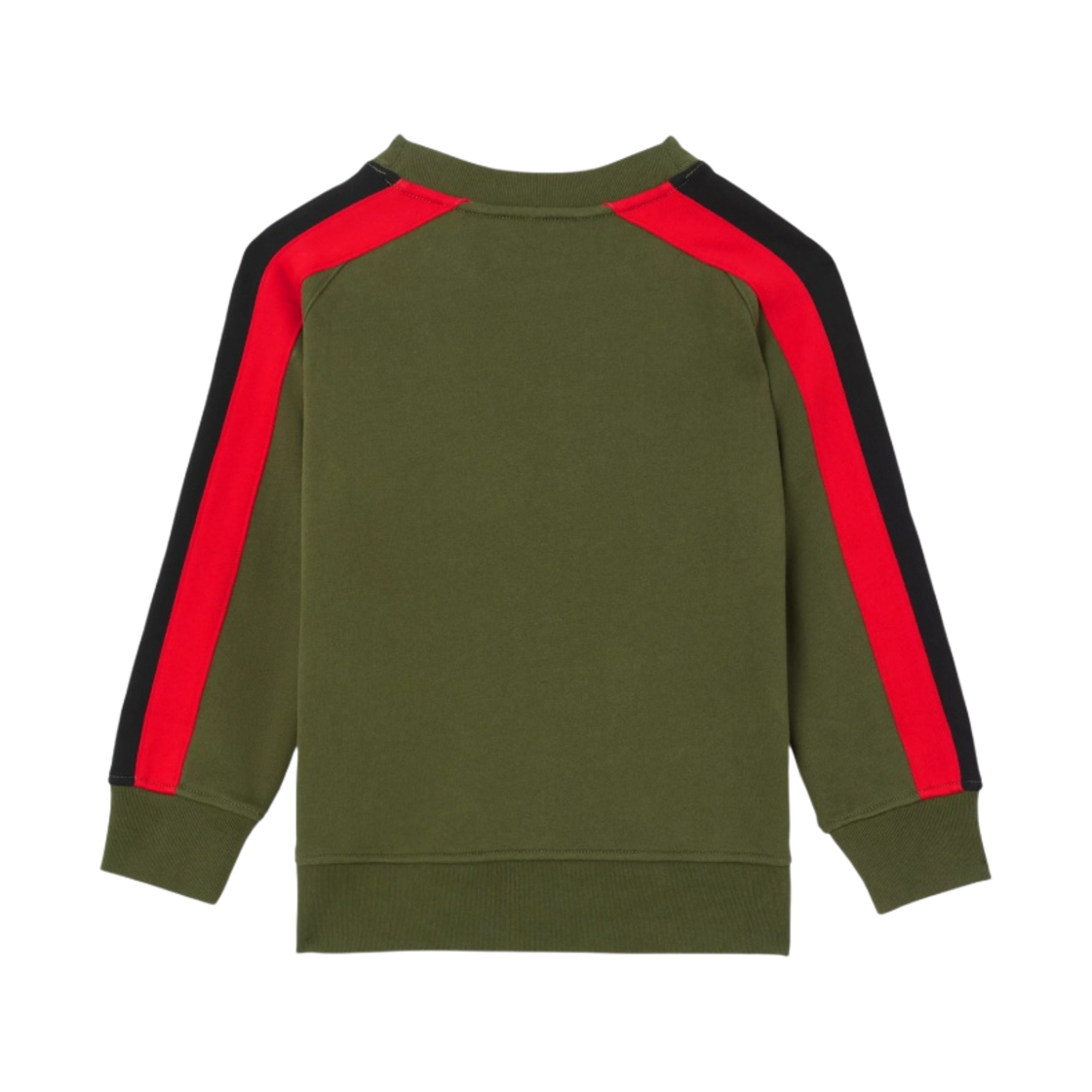 (키즈) 버버리 로고 그래픽 코튼 스웨트셔츠 다크 올리브 그린((Kids) Burberry Logo Graphic Cotton Sweatshirt Dark Olive Green) - 2