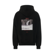 Juun.J Main Graphic Overfit Hooded Sweatshirt Black - 22FW