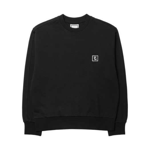 W) 우영미 플라워 백로고 스웨트셔츠 블랙 - 24SS | Wooyoungmi