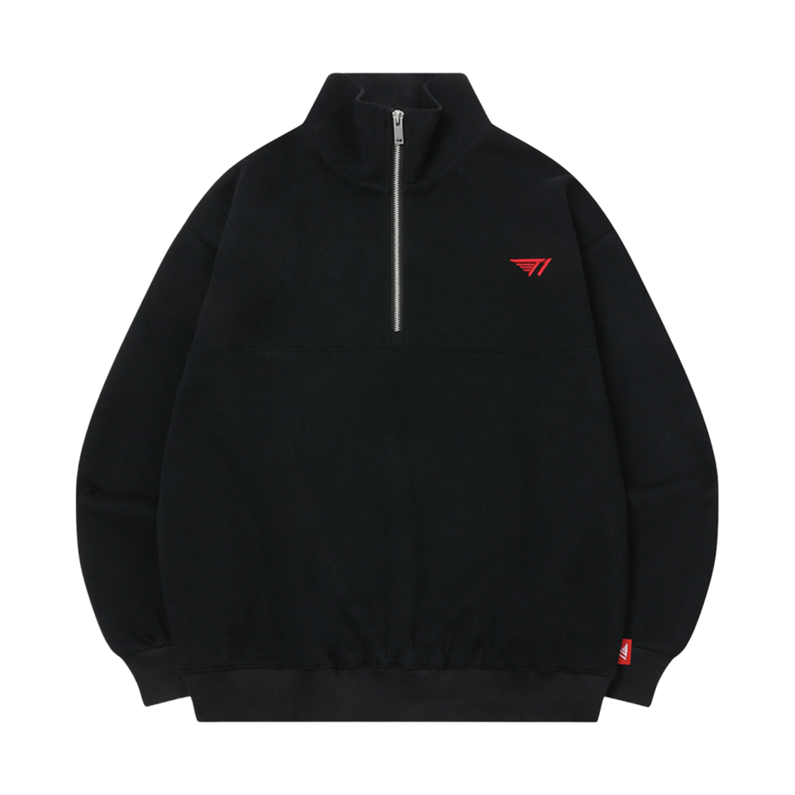 T1 로고 하프 집업 블랙(T1 Logo Half Zip-Up Black)