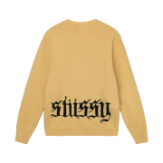Stussy Gothic Sweater Gold