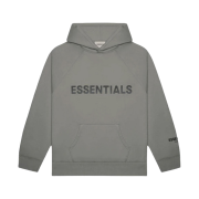 Essentials 3D Silicon Applique Pullover Hoodie Gray Flannel/Charcoal - 20SS
