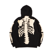 Kapital 5G Wool Bone Hooded Sweater Black