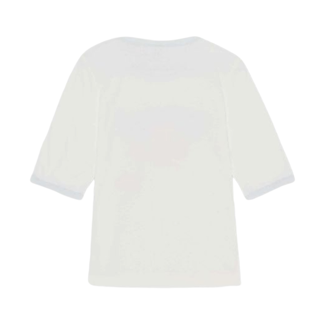 (W) 가니 로고 티셔츠 에그렛((W) Ganni Logo T-Shirt Egret) - 2
