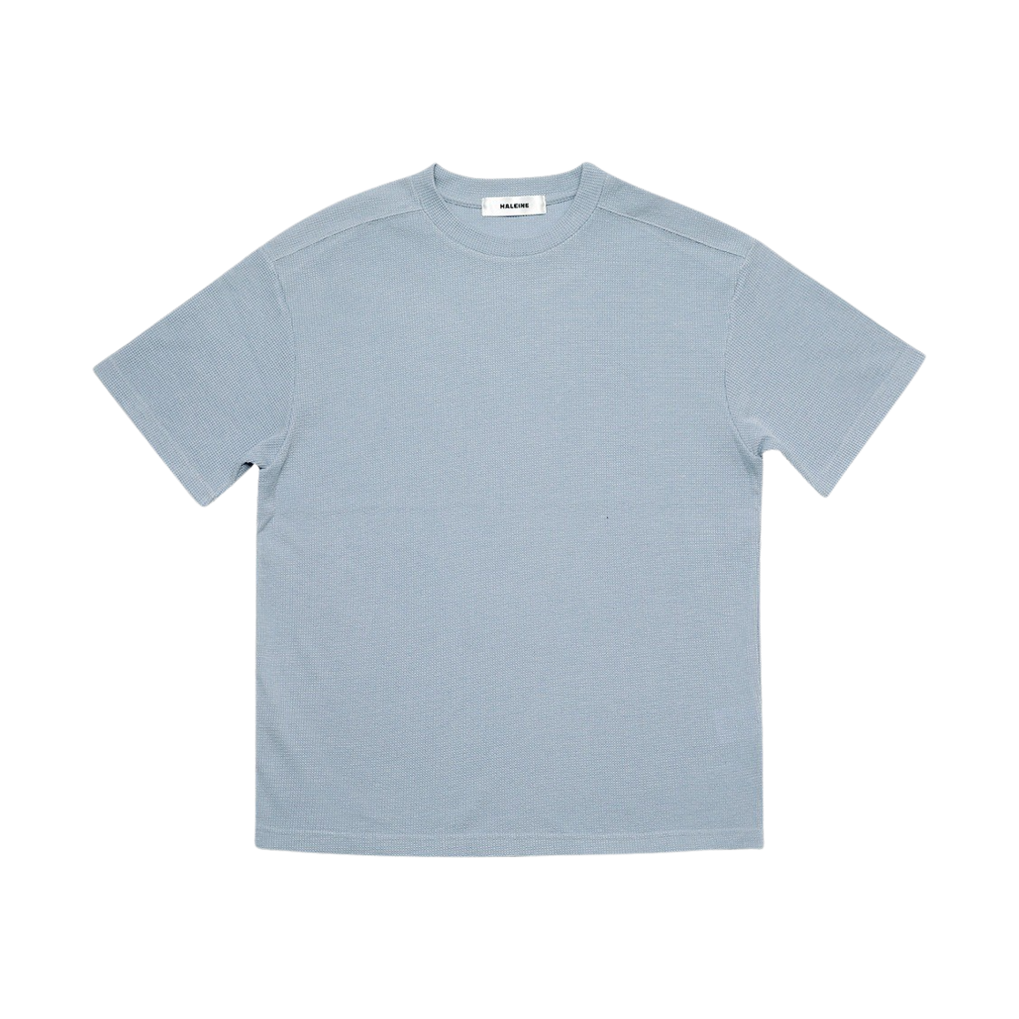 알렌느 하프 레글런 와플 1/2 티셔츠 오션 블루