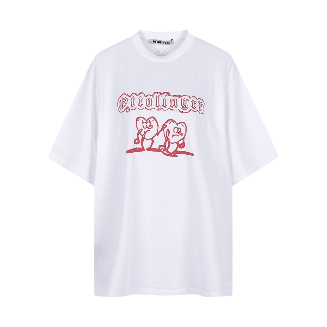 오토링거 우먼 클래식 로고 티셔츠 화이트(Ottolinger Women Classic Logo T-Shirt White)