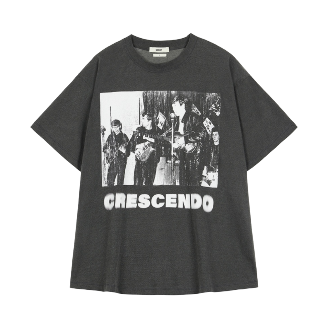 - Deinet Crescendo Graphics T-Shirt in Charcoal
