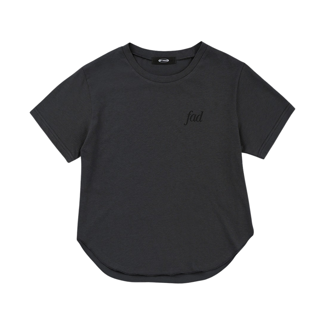 S30429 FAD Crop T-Shirts Charcoal