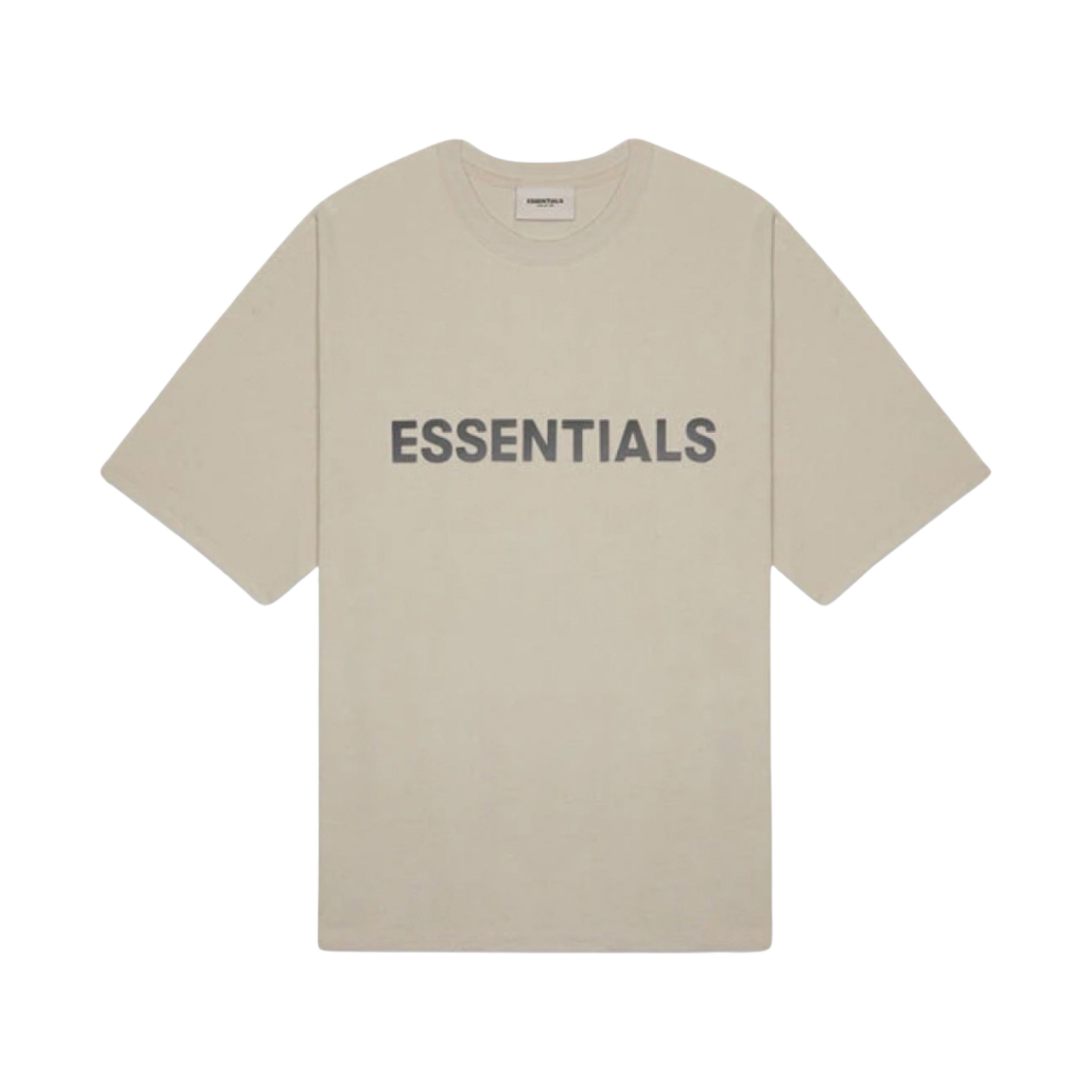 에센셜 3D 실리콘 아플리케 박시 티셔츠 올리브/카키 - 20FW