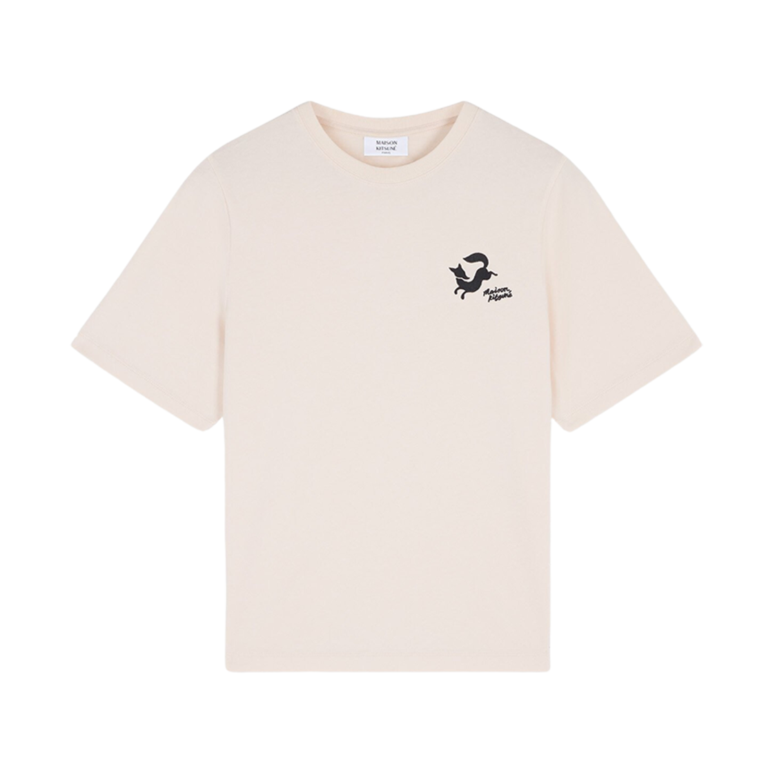 NW00116KJ0119-P705 (W) Maison Kitsune Fancy Fox Comfort T-Shirt Fresh Cotton