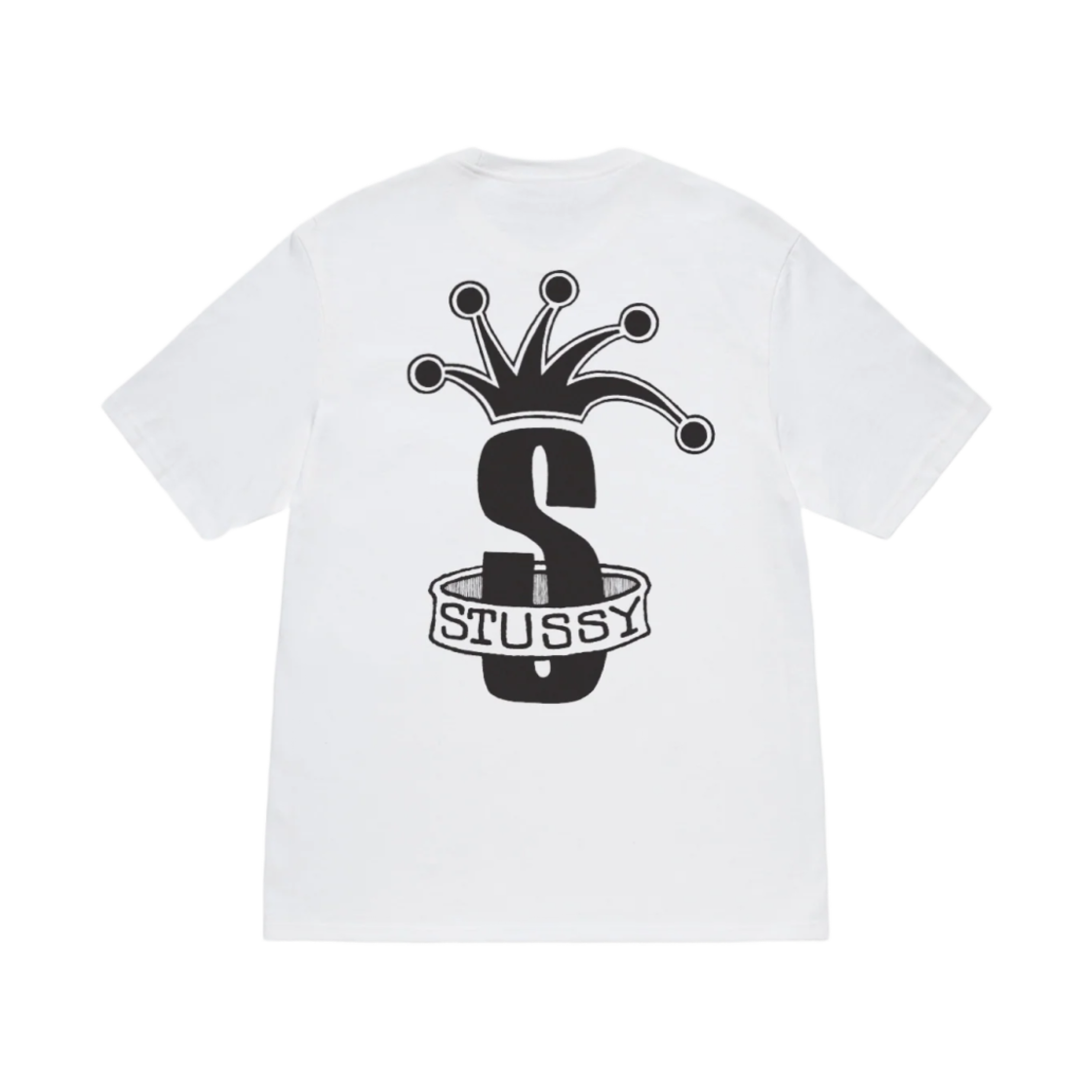 스투시 크라운 밴드 티셔츠 화이트(Stussy Crown Band T-Shirt White) - 1