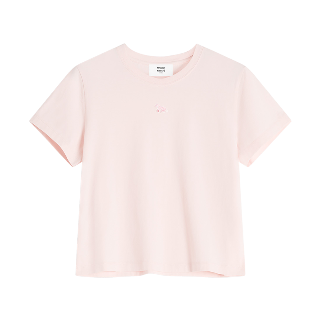 MW00105KJ0008-0140 (W) Maison Kitsune Baby Fox Patch Baby T-Shirt Rosewater