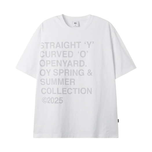 OYBES1TE009WH OY Bold Letters Tee White