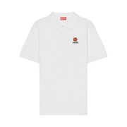 Kenzo Boke Flower Crest Polo Shirt White