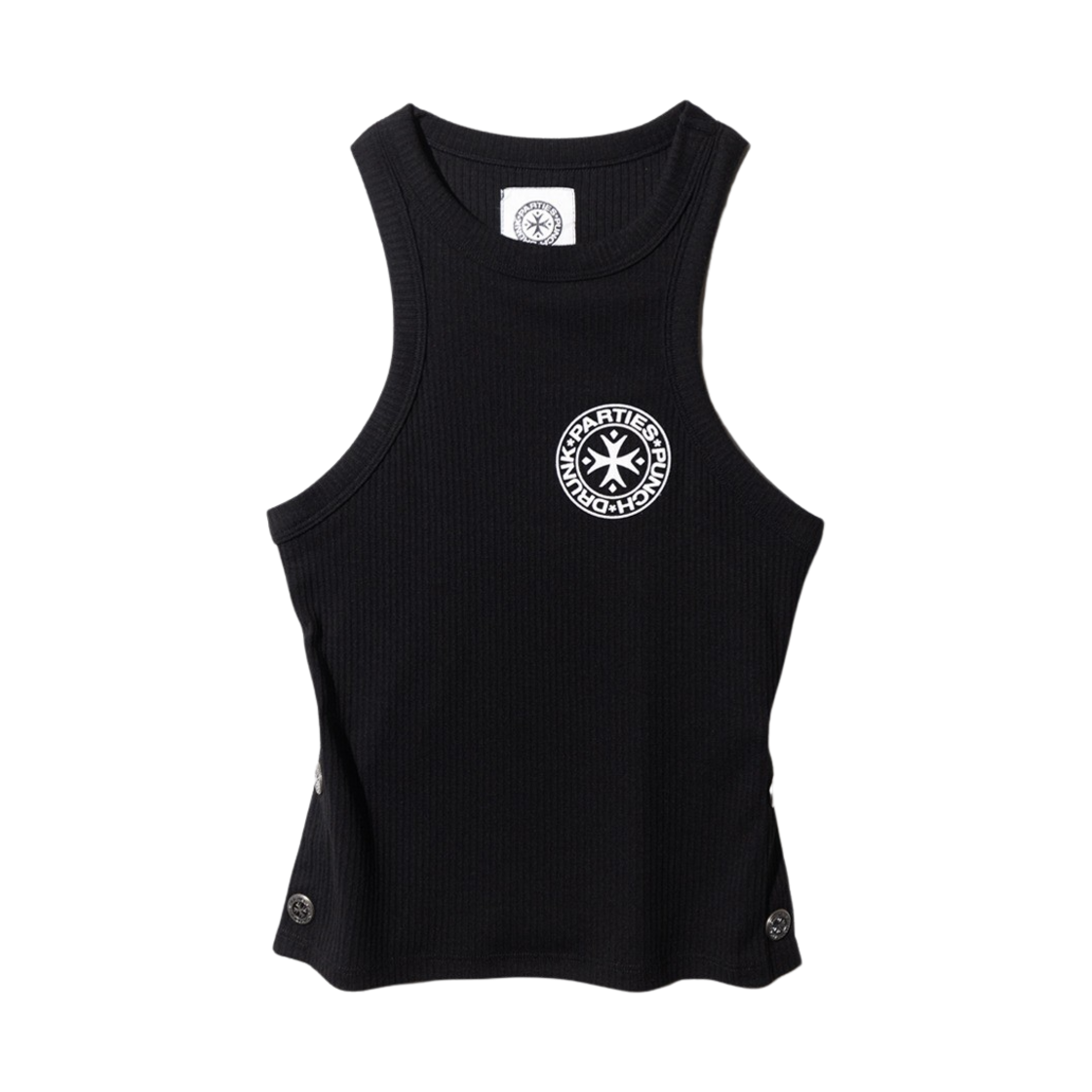 펀치 드렁크 파티즈 우먼 마더스 워리 탱크 탑 블랙(Punch Drunk Parties Mother's Worry Tank Top Black)