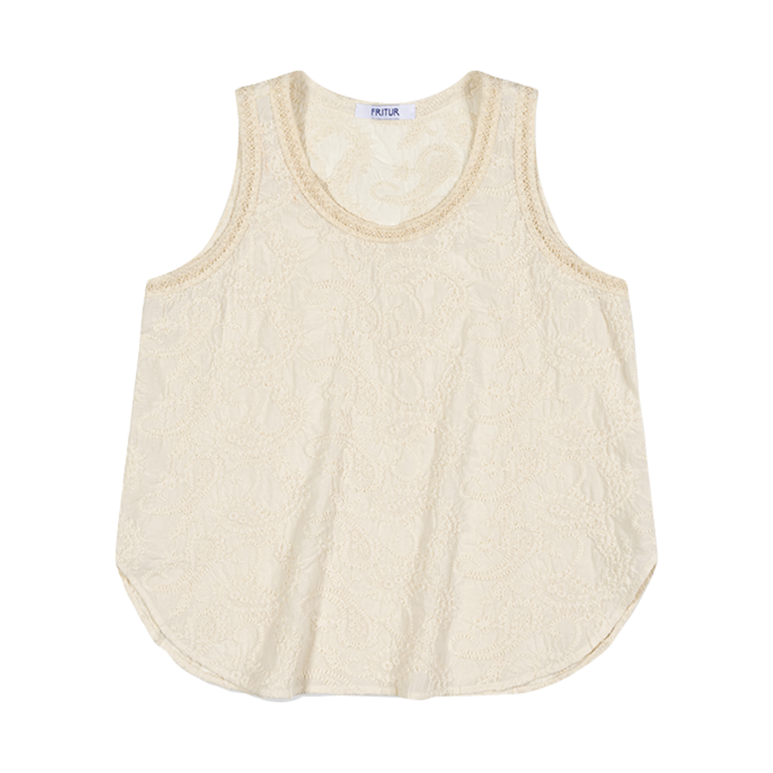 F251BL01 Fritur Paisley Bustier Ivory_F251BL01