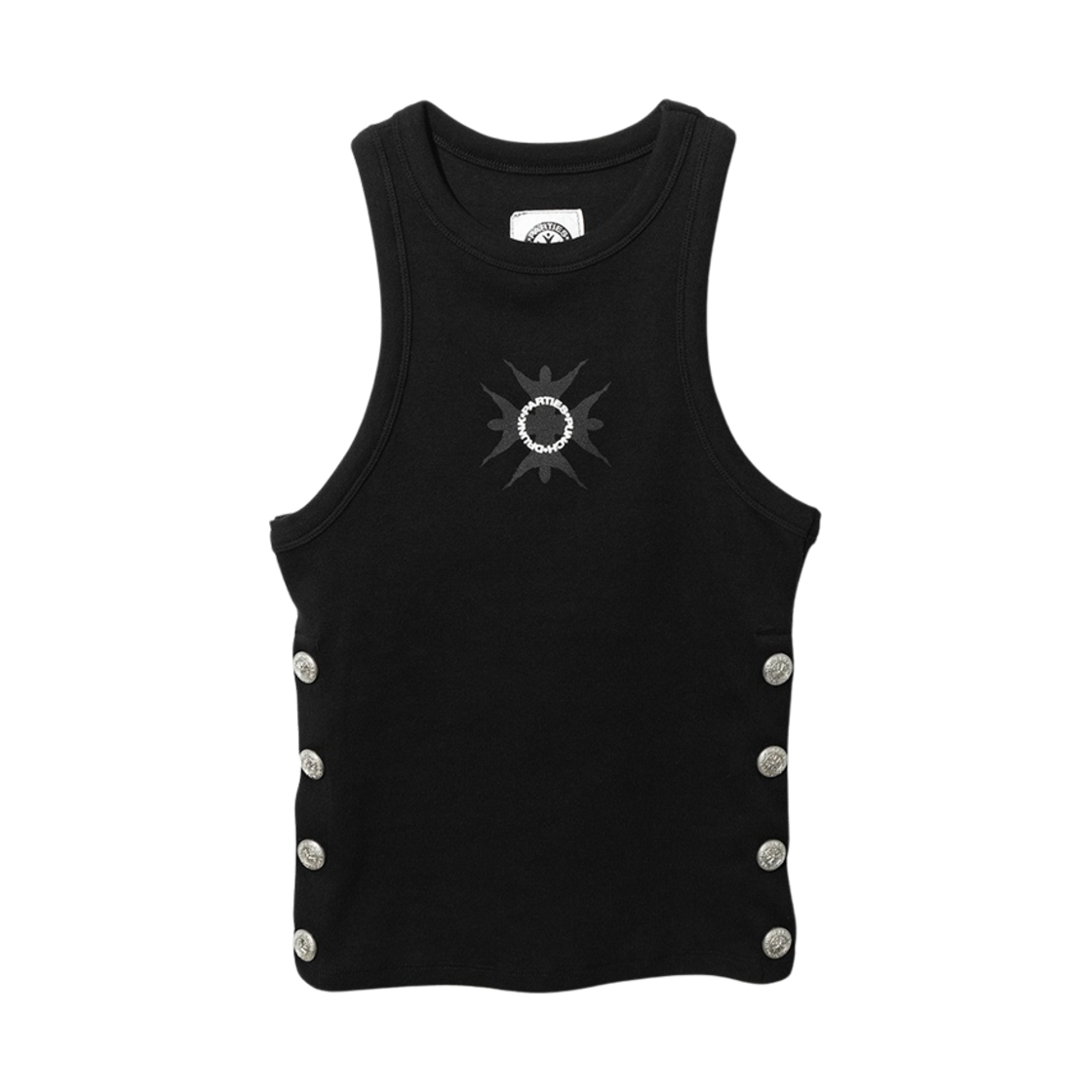 펀치 드렁크 파티즈 결속 탱크 탑 블랙