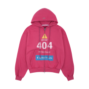 GRAILZ Error 404 Zip Hoodie Pink