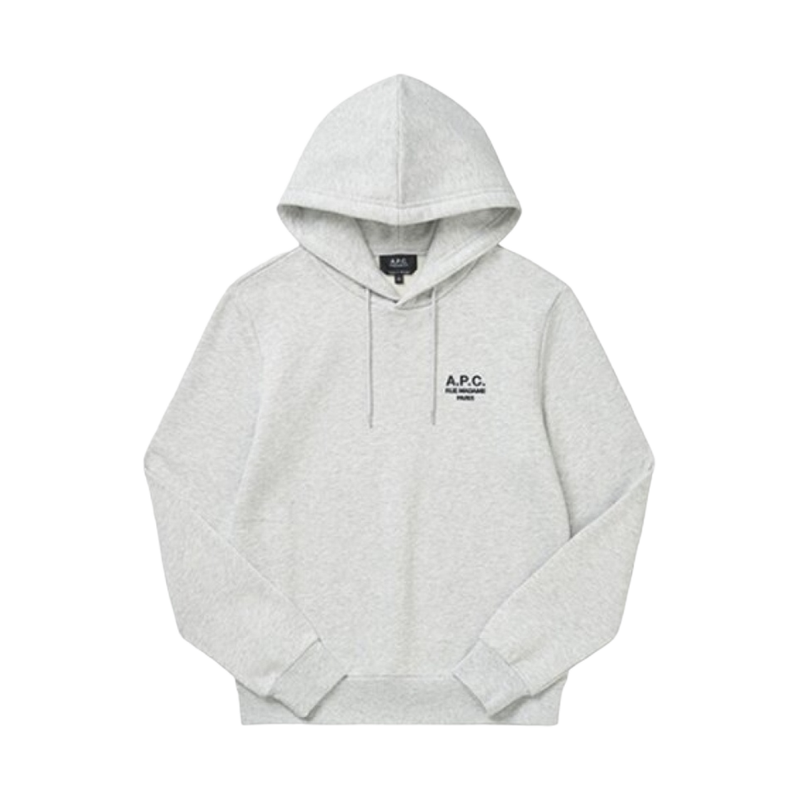 아페쎄 스탠다드 르 마담 후드 헤더 그레이 블랙(A.P.C. Standard Rue Madame Hoodie Heather Grey Black)