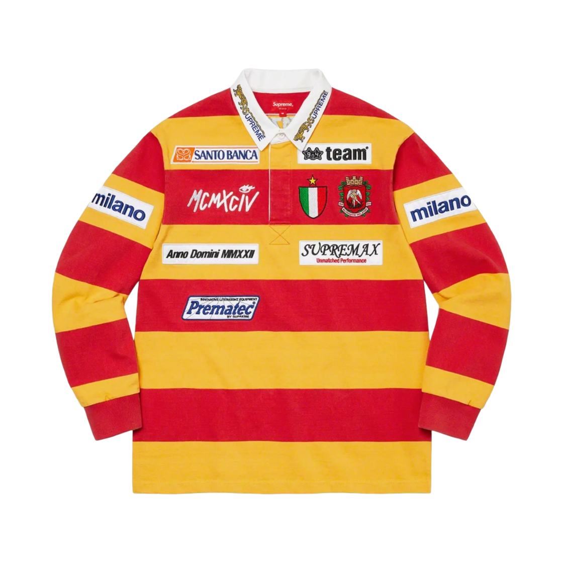 슈프림 스트라이프 럭비 레드 - 22SS(Supreme Stripe Rugby Red - 22SS) - 1