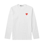 Play Comme des Garcons LS T-Shirt White
