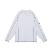 Cav Empt Crew Neck DBL Knit Long Sleeve T-Shirt Grey - 24FW