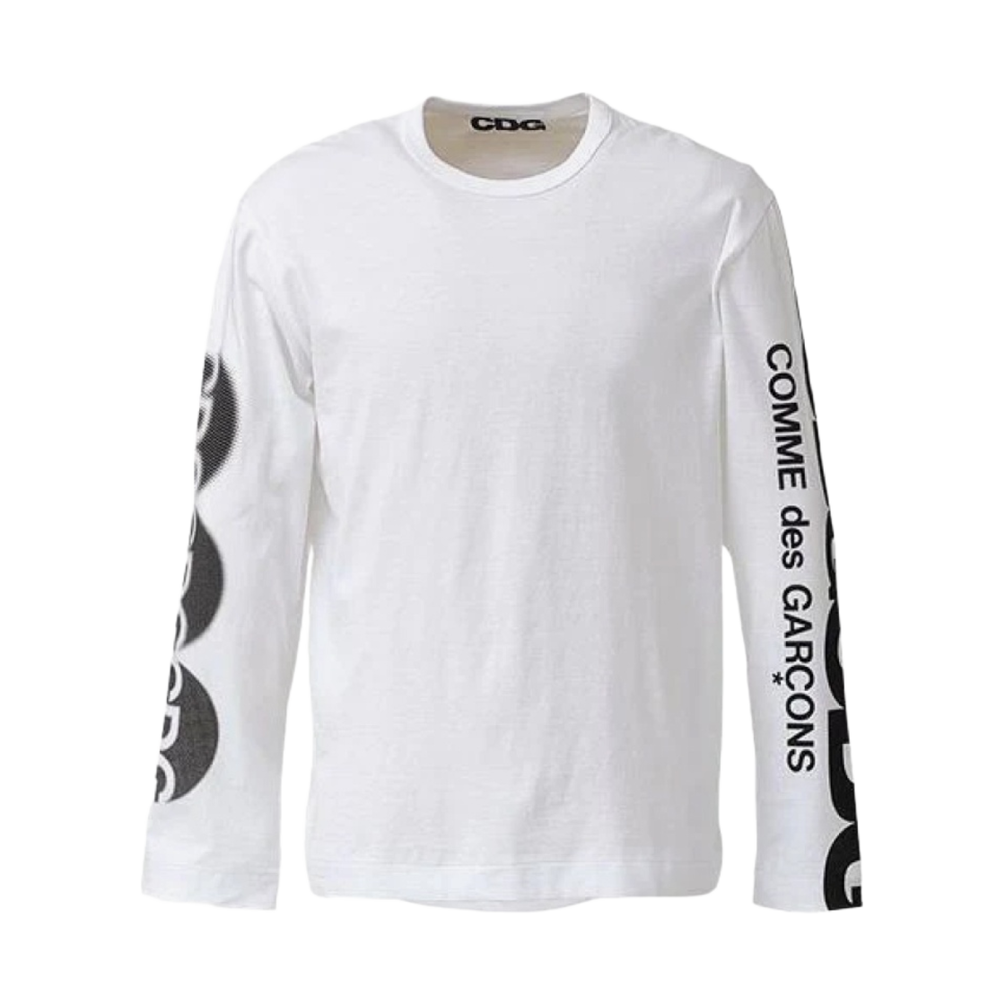 CDG 롱슬리브 티셔츠1 화이트(CDG Long Sleeve T-Shirt1 White)