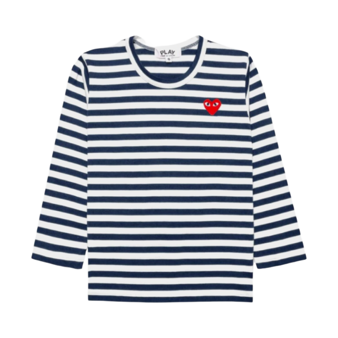AZ-T509-100-1 (Kids) Play Comme des Garcons Striped LS T-Shirt Navy White