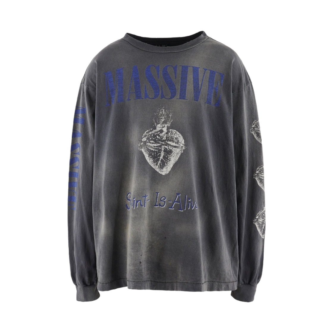 세인트 마이클 매시브 롱슬리브 티셔츠 블랙 - 23AW(Saint Mxxxxxx Massive LS T-Shirt Black - 23AW) - 1