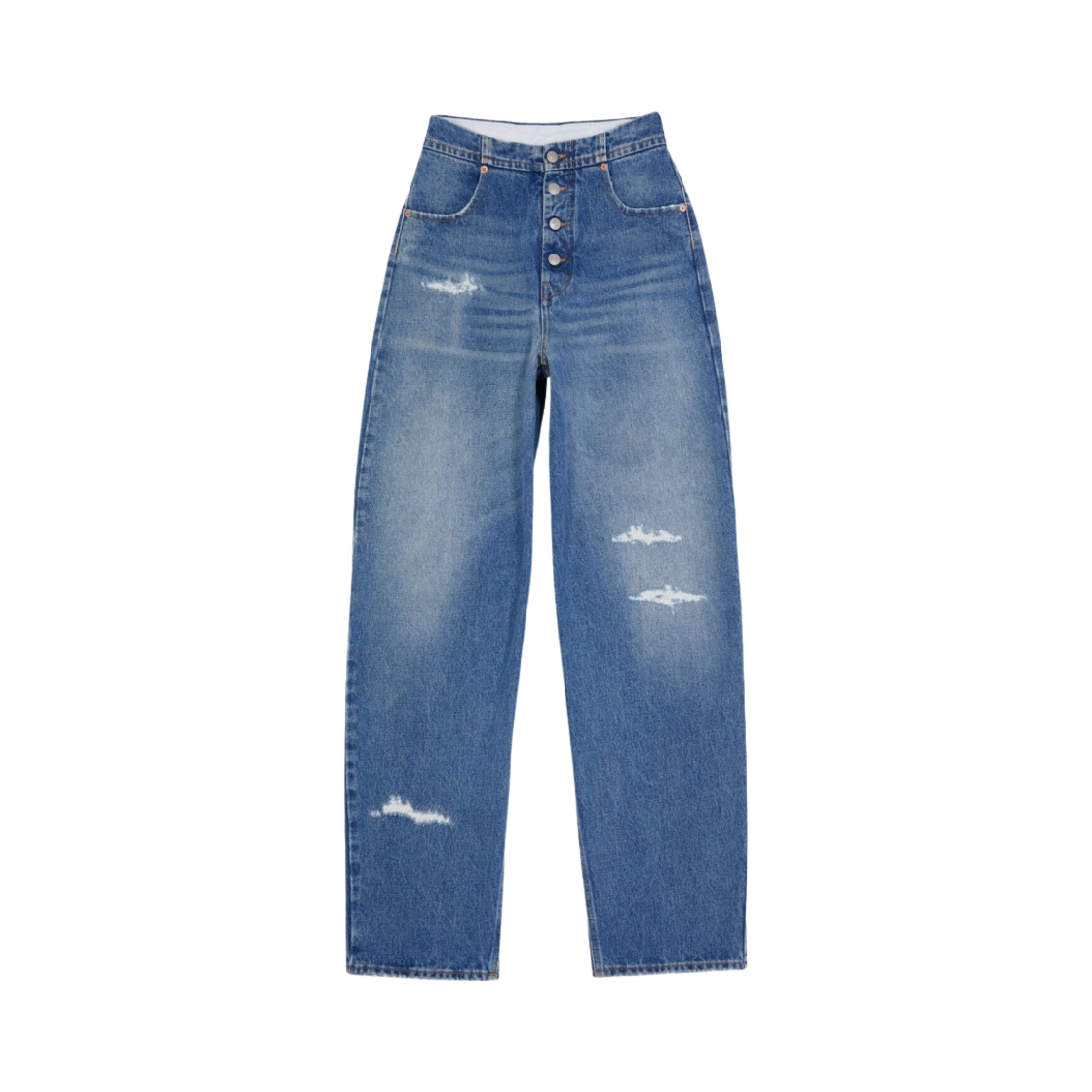 S52LA0187S30589973 (W) MM6 Maison Margiela High Waist Jeans Blue Stripes