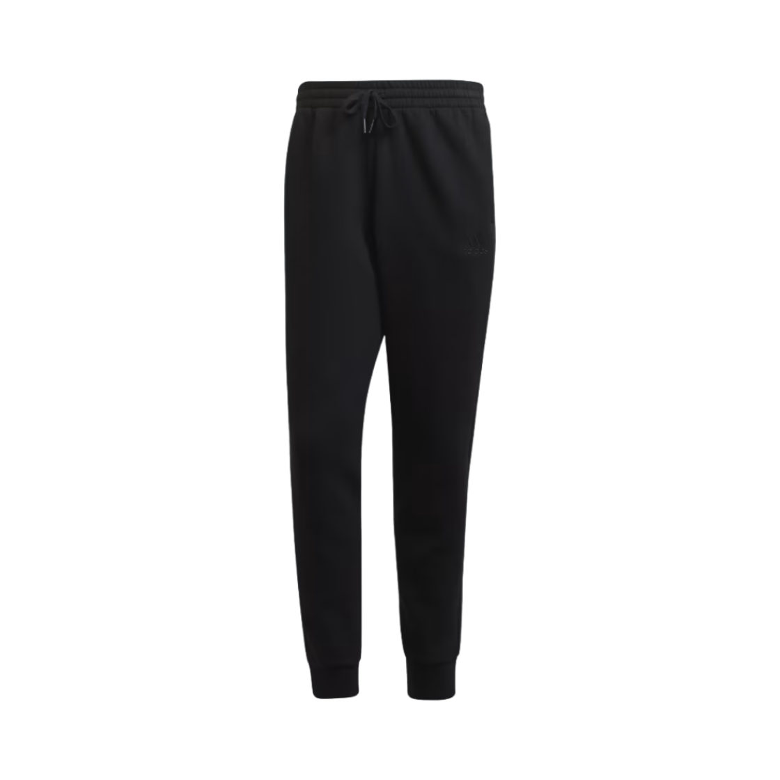 H57046 Adidas Essentials Fleece Tapered Cuff 3-Stripes Pants Black - KR Sizing