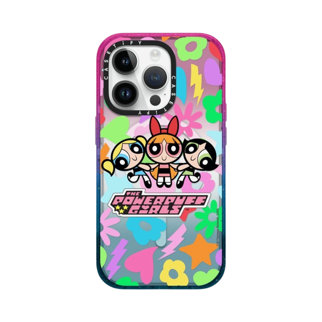 케이스티파이 x 파워퍼프걸 아이폰 아이콘 맥세이프 임팩트 케이스 반투명 코튼 캔디(Casetify x The Powerpuff Girls iPhone Icons Magsafe Impact Case Sheer Cotton Candy) - 1