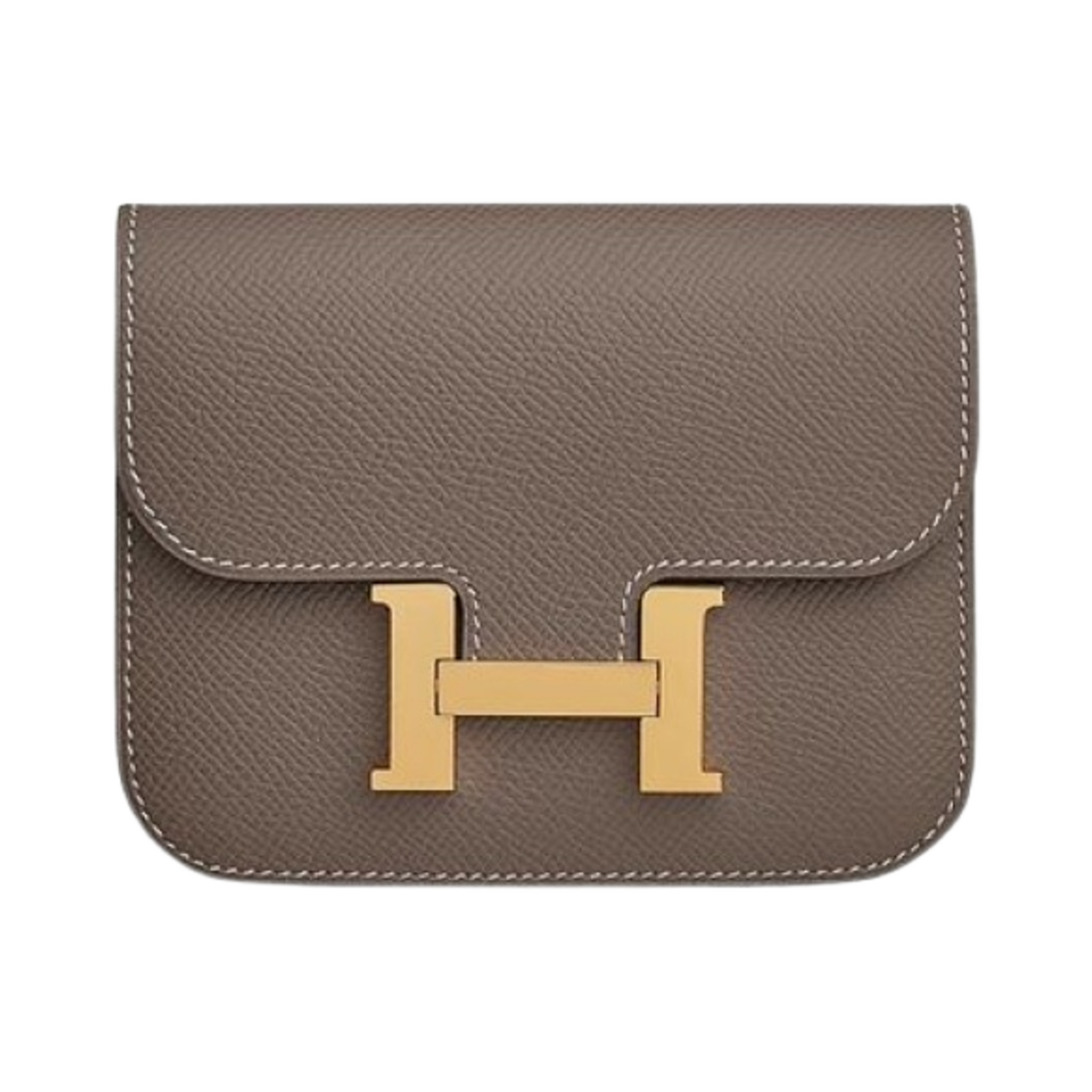 에르메스 콘스탄스 슬림 지갑 앱송 & 골드 하드웨어 그리 에땅(Hermes Constance Slim Wallet Epsom & Gold Gris Etain) - 1